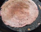 A picture of step 3 of Beetroot dosa.