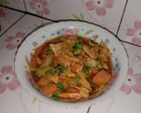 Foto langkah ke 4 dari resep Gongso Sosis Telur.