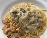 Foto langkah ke 7 dari resep Spaghetti Mushroom Sauce (Saus Jamur).