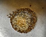 A picture of step 1 of Karnataka Special Rice Chitrana.