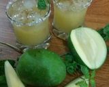 A picture of step 4 of Aam ka Panna🌺🍷🍷🍹.
