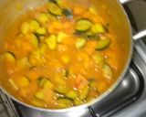 A picture of step 4 of Sweet and sour mashed bananas and zucchini, carrots curry#easter.