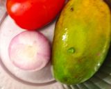 A picture of step 1 of Mango Salsa.