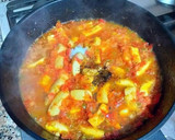 Foto del paso 4 de la receta: Arroz a la sartén con langostinos frescos y potas