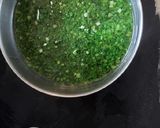 A picture of step 2 of Green Garlic cubes.