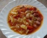 Natúr lecsó (virslivel) recept fázis 12 fotója
