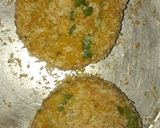 A picture of step 3 of Aloo tikki burgers.