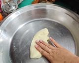 A picture of step 1 of Coconut twist burfi.