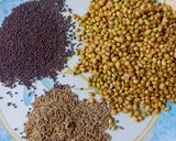 A picture of step 1 of Sambar masala.