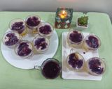 A picture of step 3 of Fruits creamy with pineapple jelly and black currant sauce.