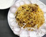 A picture of step 7 of Hyderabadi Mutton Zafrani Dum Biryani.