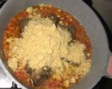 A picture of step 1 of Egusi soup with Ram and Chicken Broth.