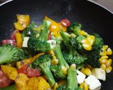 A picture of step 7 of Broccoli Salad.