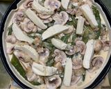 Foto del paso 3 de la receta: Tarta de espárragos y champiñones 🍄
