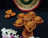 A picture of step 5 of Coconut Ladoo.