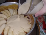 Tarta invertida de manzana