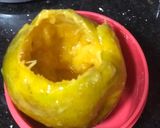 A picture of step 1 of Stuffed Mango Ice Cream.