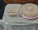 Foto langkah ke 6 dari resep Bolu Mentega Topping Keju Slice.