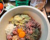 Tepsis húsgolyók zöldségekkel mediterrán módra recept fázis 3 fotója