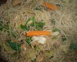 Foto del paso 5 de la receta: Fideos de arroz fritos con pollo