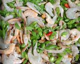 Foto langkah ke 4 dari resep Tumis Udang Buncis.