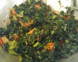 Foto langkah ke 5 dari resep Tumis Daun Pepaya Ebi (No Pahit).
