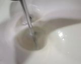 A picture of step 2 of Independance day Cake.