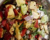 A picture of step 6 of Apple  Chatpata  mix veg  salad.