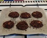 A picture of step 10 of Vickys Double Chocolate Honeycomb Cookies, GF DF EF SF NF.