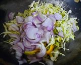 A picture of step 2 of Chinese noodles.