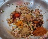 A picture of step 4 of Amritsari paneer bhurji.