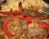 Foto del paso 4 de la receta: Churrasco con cebolla, morrón y arroz saborizado