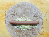 Tortilla hot dog