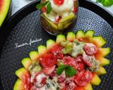 A picture of step 3 of Cream cheese fruit salad.