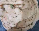 A picture of step 8 of Shahi paneer with lacha paratha.