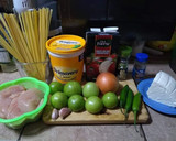 Foto del paso 1 de la receta: Fajitas de pollo en salsa de tomate fresadilla y pasta