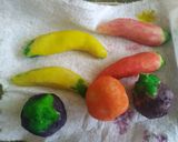 Hình bước làm 2 của món Bánh đậu xanh trái cây
