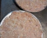A picture of step 2 of A Real Meat-lovers Pizza and Cheesy Pizza.