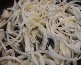 A picture of step 1 of Sausage, Onions, and Peppers Batch 4.