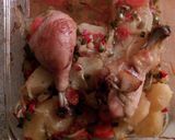 Foto del paso 5 de la receta: Pollo al horno con verduras