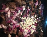 A picture of step 2 of Liver stew.