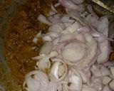 A picture of step 2 of Boti paratha roll.