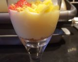 A picture of step 5 of Lemon Posset.