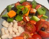 Foto del paso 3 de la receta: Ensalada de alubias, bacalao y verduras