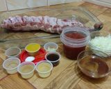 Foto del paso 1 de la receta: Costillar de cerdo horneado en salsa barbacoa