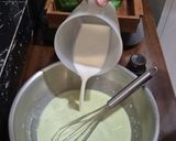 Foto langkah ke 2 dari resep Matcha Turkish Magnolia Pudding.