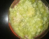 A picture of step 4 of Capsicum halwa.