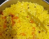 A picture of step 4 of Proso Millet Pongal.