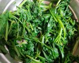 A picture of step 1 of Palak Paneer.
