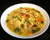 Foto del paso 6 de la receta Arroz caldoso con conejo y verduras al cúrcuma de mi madre